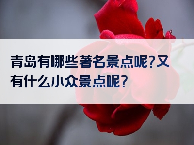 青岛有哪些著名景点呢？又有什么小众景点呢？