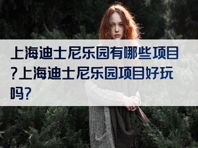 上海迪士尼乐园有哪些项目？上海迪士尼乐园项目好玩吗？