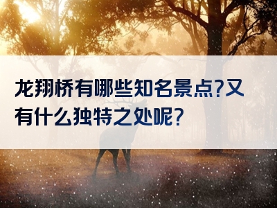 龙翔桥有哪些知名景点？又有什么独特之处呢？