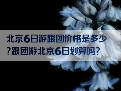 北京6日游跟团价格是多少？跟团游北京6日划算吗？