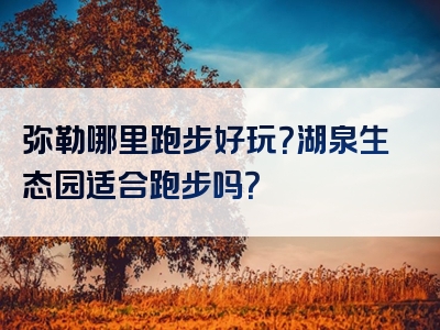 弥勒哪里跑步好玩？湖泉生态园适合跑步吗？