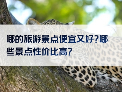 哪的旅游景点便宜又好？哪些景点性价比高？