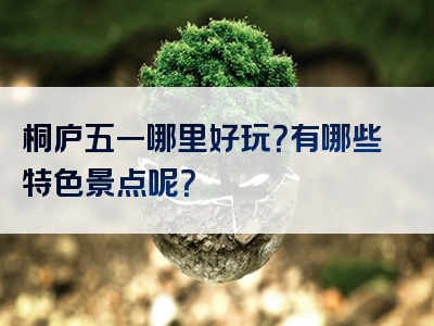 桐庐五一哪里好玩？有哪些特色景点呢？