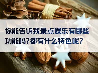 你能告诉我景点娱乐有哪些功能吗？都有什么特色呢？