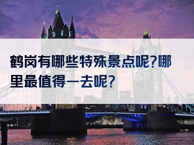 鹤岗有哪些特殊景点呢？哪里最值得一去呢？
