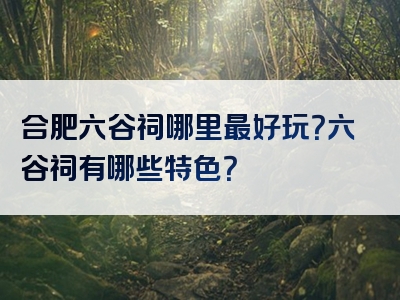 合肥六谷祠哪里最好玩？六谷祠有哪些特色？