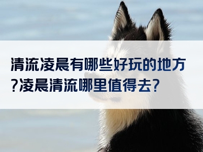 清流凌晨有哪些好玩的地方？凌晨清流哪里值得去？