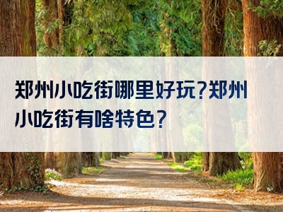 郑州小吃街哪里好玩？郑州小吃街有啥特色？