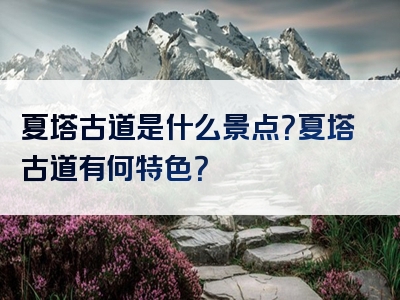夏塔古道是什么景点？夏塔古道有何特色？