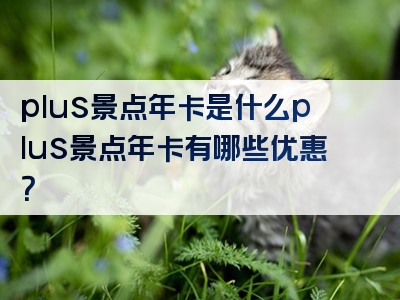 plus景点年卡是什么plus景点年卡有哪些优惠？