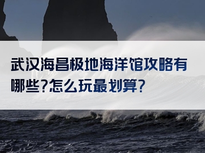 武汉海昌极地海洋馆攻略有哪些？怎么玩最划算？