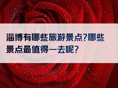 淄博有哪些旅游景点？哪些景点最值得一去呢？