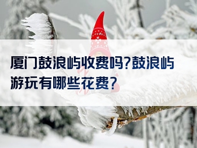 厦门鼓浪屿收费吗？鼓浪屿游玩有哪些花费？