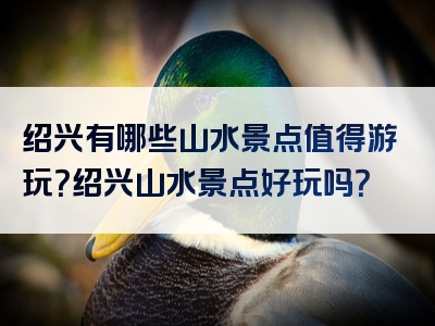 绍兴有哪些山水景点值得游玩？绍兴山水景点好玩吗？