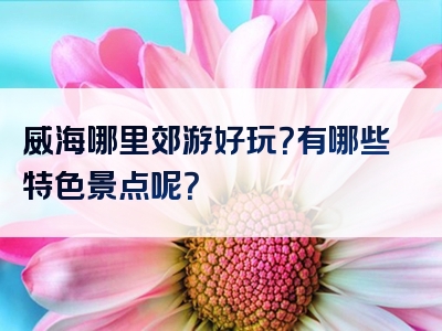 威海哪里郊游好玩？有哪些特色景点呢？