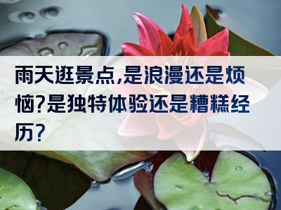 雨天逛景点，是浪漫还是烦恼？是独特体验还是糟糕经历？