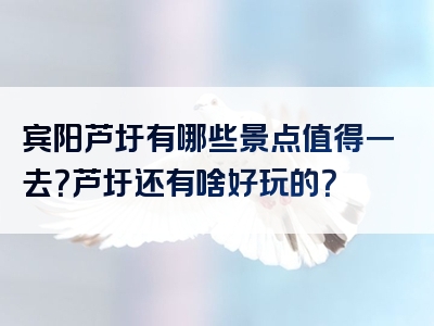 宾阳芦圩有哪些景点值得一去？芦圩还有啥好玩的？