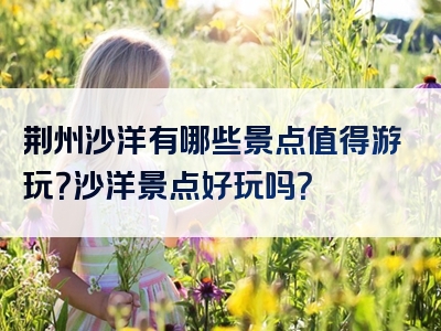 荆州沙洋有哪些景点值得游玩？沙洋景点好玩吗？
