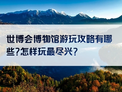 世博会博物馆游玩攻略有哪些？怎样玩最尽兴？