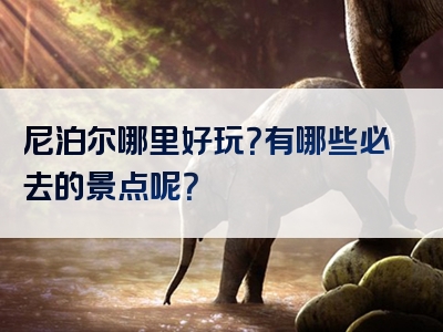 尼泊尔哪里好玩？有哪些必去的景点呢？