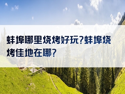 蚌埠哪里烧烤好玩？蚌埠烧烤佳地在哪？