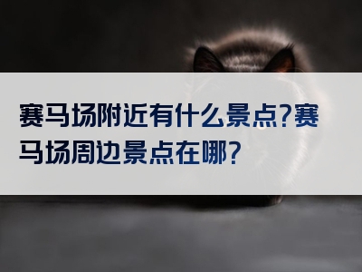 赛马场附近有什么景点？赛马场周边景点在哪？