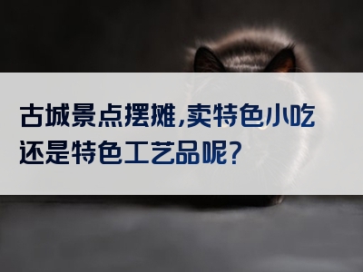 古城景点摆摊，卖特色小吃还是特色工艺品呢？