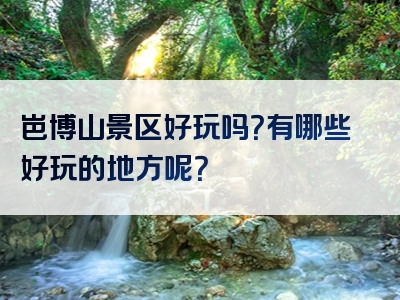 岜博山景区好玩吗？有哪些好玩的地方呢？