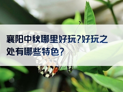 襄阳中秋哪里好玩？好玩之处有哪些特色？