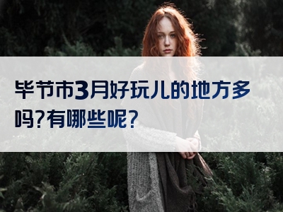 毕节市3月好玩儿的地方多吗？有哪些呢？
