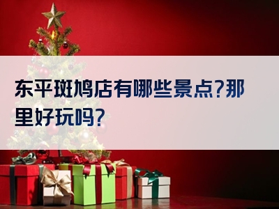 东平斑鸠店有哪些景点？那里好玩吗？