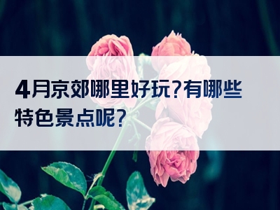 4月京郊哪里好玩？有哪些特色景点呢？