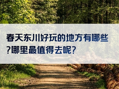 春天东川好玩的地方有哪些？哪里最值得去呢？