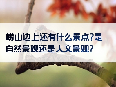 崂山边上还有什么景点？是自然景观还是人文景观？
