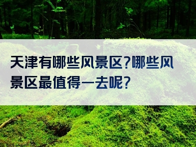 天津有哪些风景区？哪些风景区最值得一去呢？