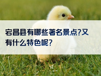 宕昌县有哪些著名景点？又有什么特色呢？