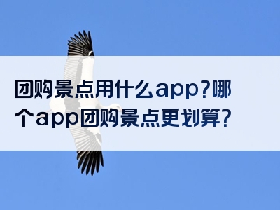 团购景点用什么app？哪个app团购景点更划算？