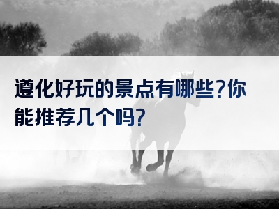 遵化好玩的景点有哪些？你能推荐几个吗？