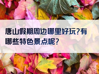 唐山假期周边哪里好玩？有哪些特色景点呢？