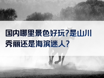 国内哪里景色好玩？是山川秀丽还是海滨迷人？