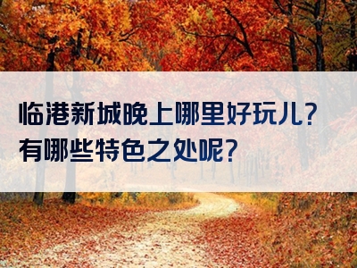 临港新城晚上哪里好玩儿？有哪些特色之处呢？
