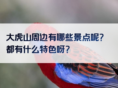 大虎山周边有哪些景点呢？都有什么特色呀？