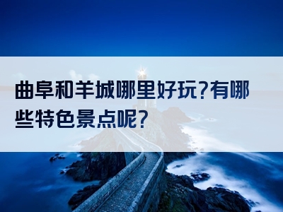曲阜和羊城哪里好玩？有哪些特色景点呢？