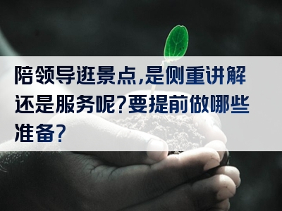 陪领导逛景点，是侧重讲解还是服务呢？要提前做哪些准备？