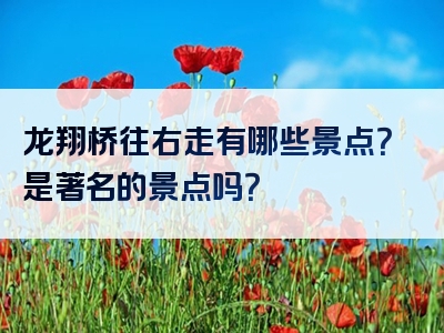 龙翔桥往右走有哪些景点？是著名的景点吗？