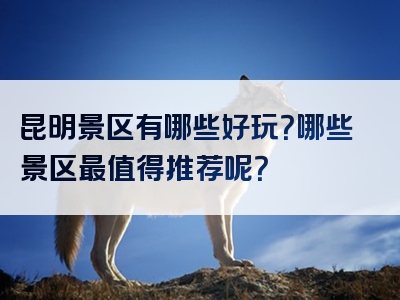 昆明景区有哪些好玩？哪些景区最值得推荐呢？