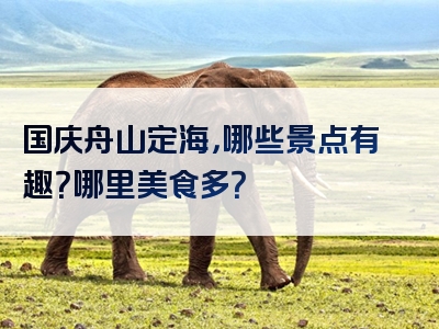 国庆舟山定海，哪些景点有趣？哪里美食多？