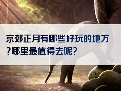 京郊正月有哪些好玩的地方？哪里最值得去呢？