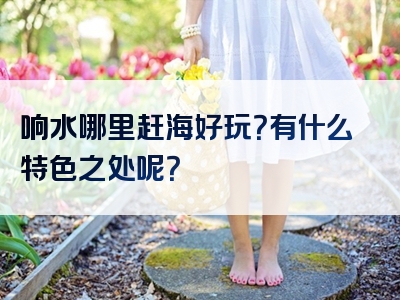 响水哪里赶海好玩？有什么特色之处呢？