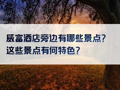 威富酒店旁边有哪些景点？这些景点有何特色？